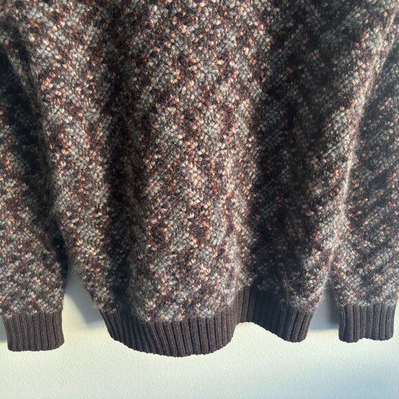 Missoni Chunky Multicolor Mohair Wool Herringbone Crewneck Sweater Large -XL - Picture 7 of 10